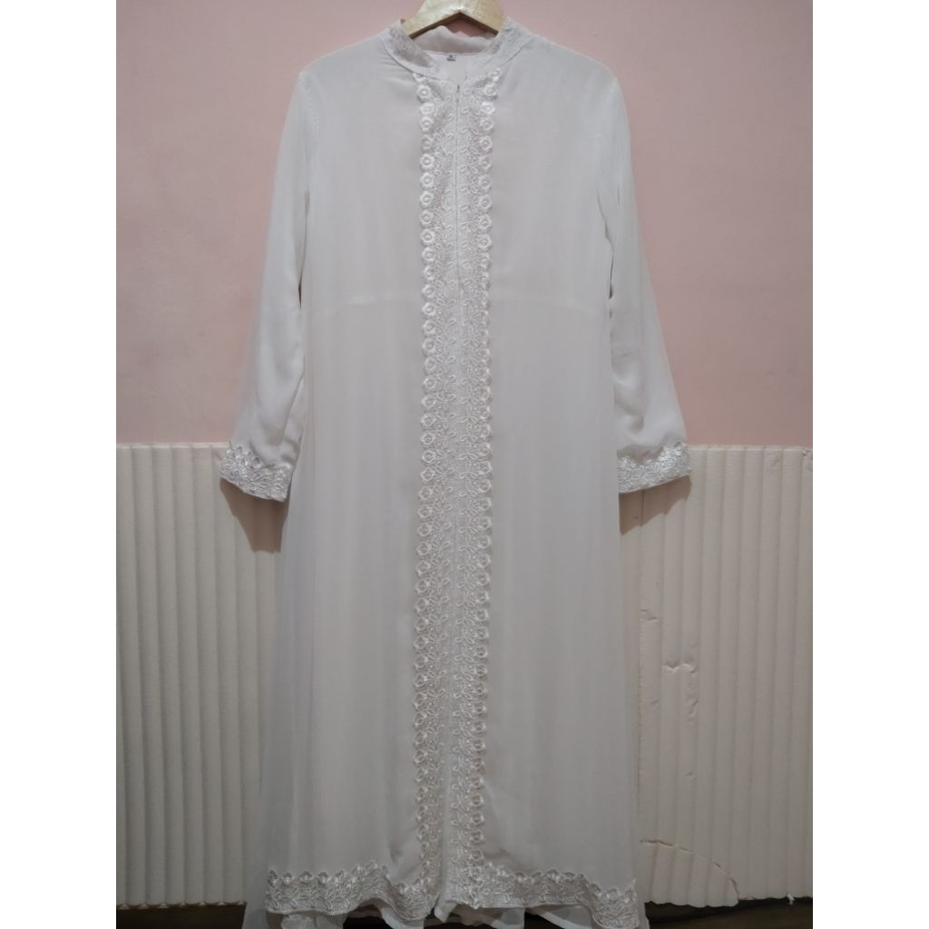 PRELOVED GAMIS ABAYA PUTIH