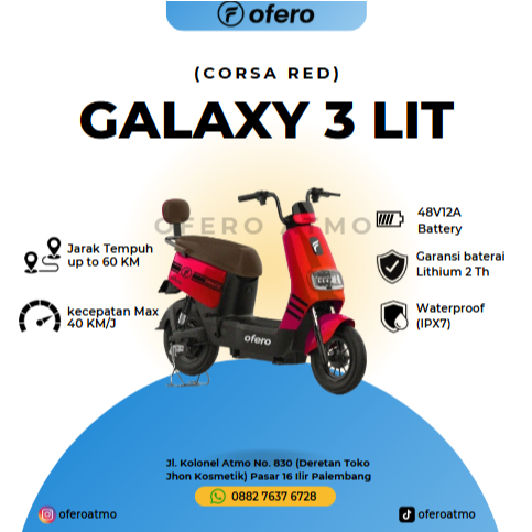 OFERO GALAXY 3 LITHIUM 48V/12A GARANSI 2 TH