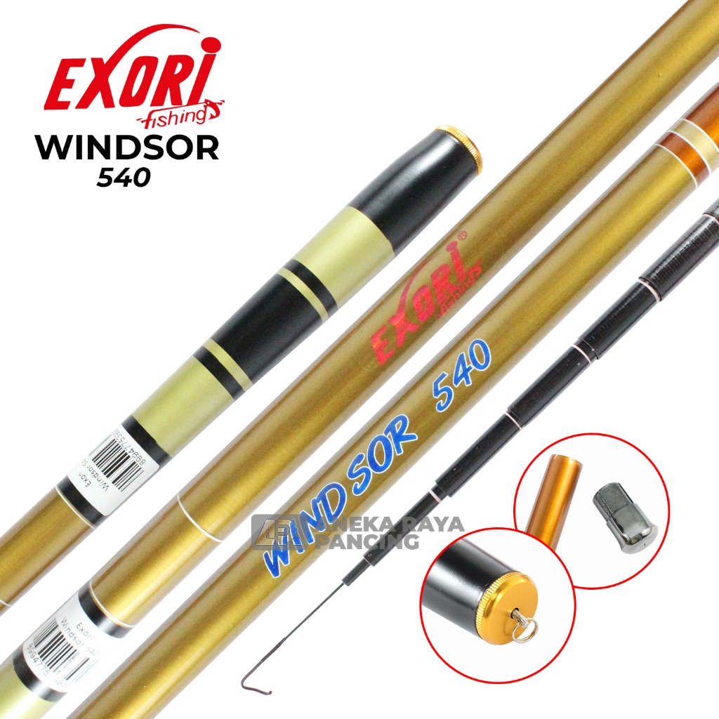 TEGEK/POLE EXORI WINDSOR ALL SIZE | Carbon hollow | kuat action medium