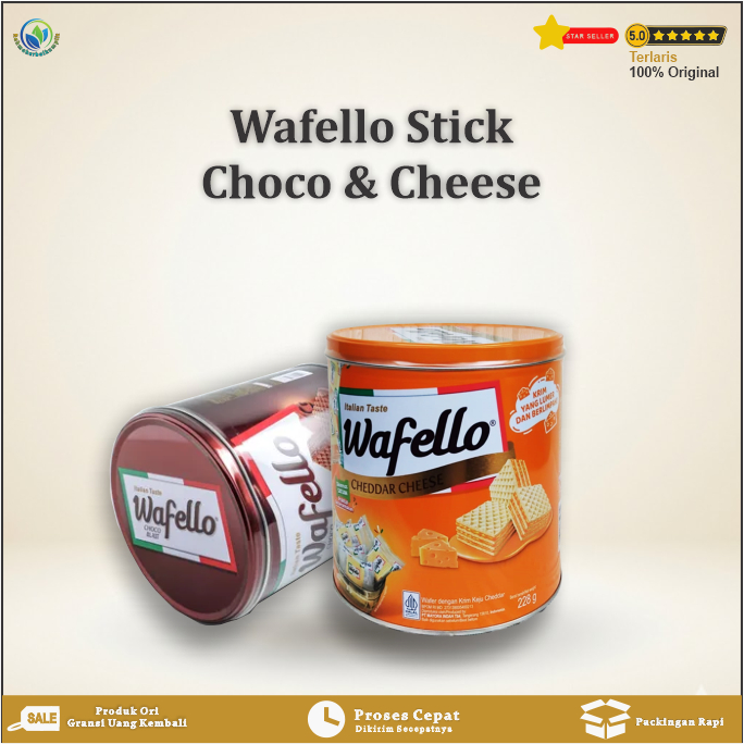 Roma Wafello Kaleng Wafer Biskuit Lebaran 1 Dus isi 6