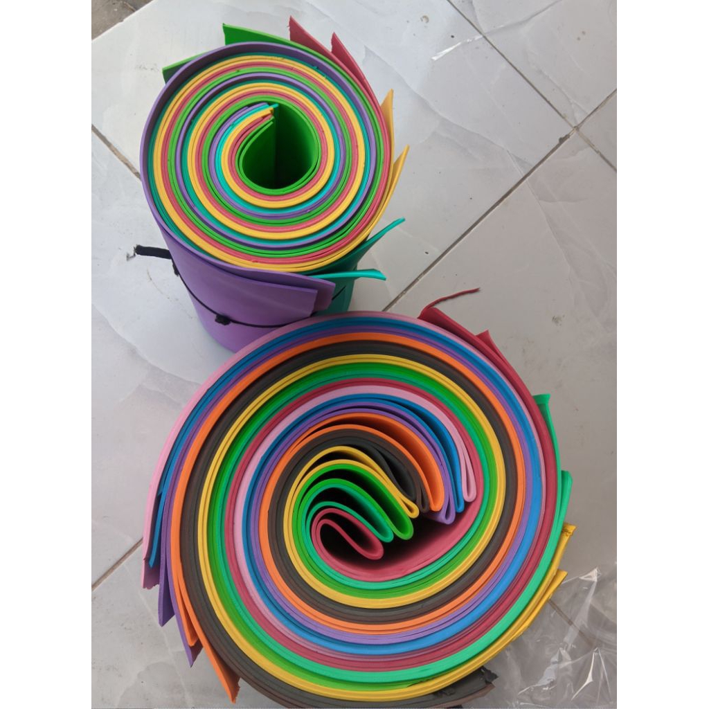 POTONGAN SPON EVA BUSA ATI KETEBALAN 5mm 50cm x 20m  SPON EVA BUSA SPON EVA LEMBARAN FOAM ART