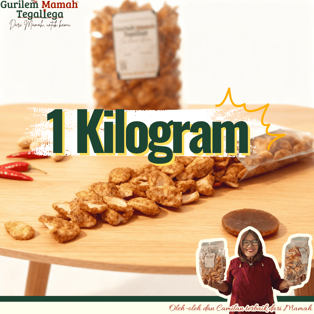 KERUPUK GURILEM, JENGKOL, MANGKOK, MIX KILOAN - Oleh Oleh Bandung -Khas Cililin - 1000gr - 1 Kg