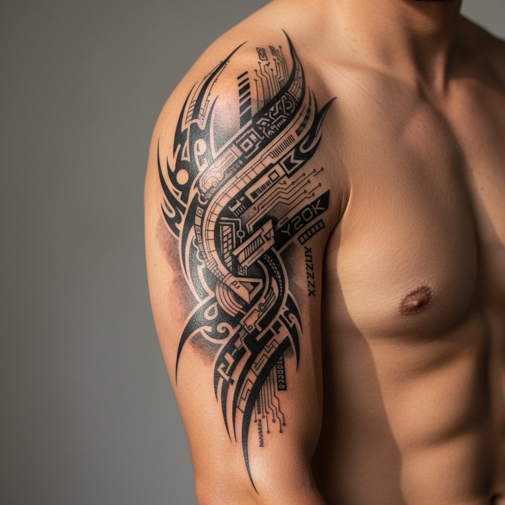 Tato Temporer Tribal/Y2K Aesthetic