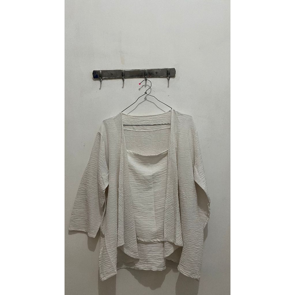 Preloved Blazer Set Warna Putih