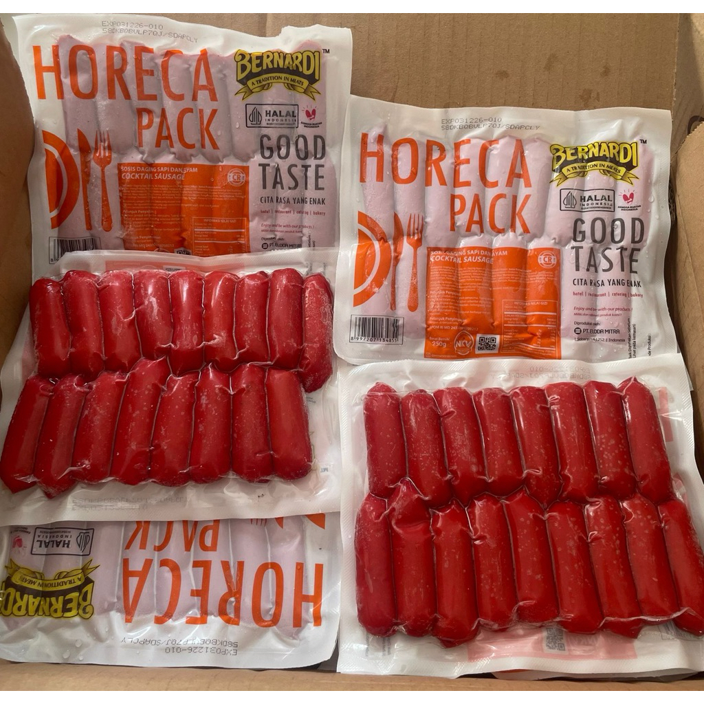 Sosis Merah Premium Tanpa Kupas Beranardi 250gr