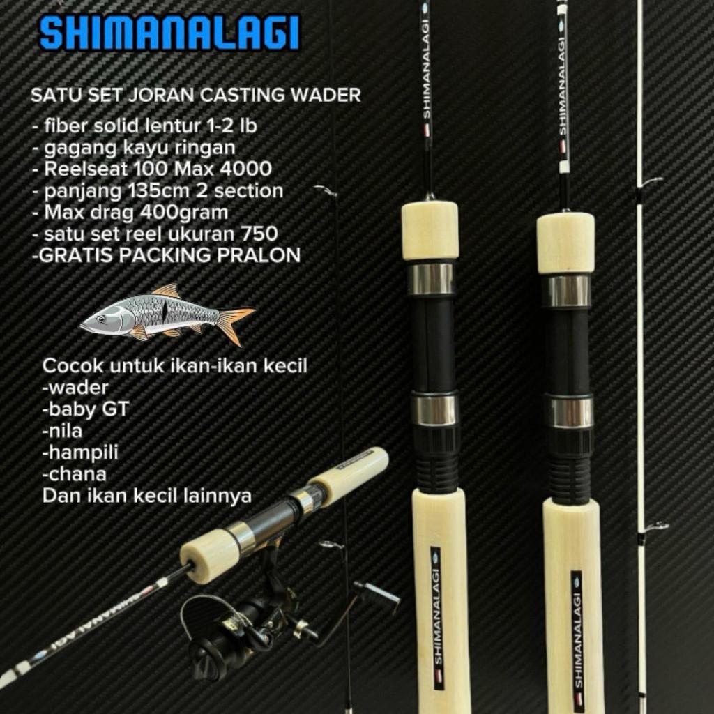 Josh Pancing - Joran Lentur Casting Wader Hampili Joran Udang Longcast Kyu L Joran Shimanalagi