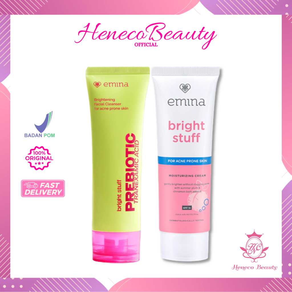 EMINA Bright Stuff For Acne Skin Series ~ Face Wash / Henecobeauty