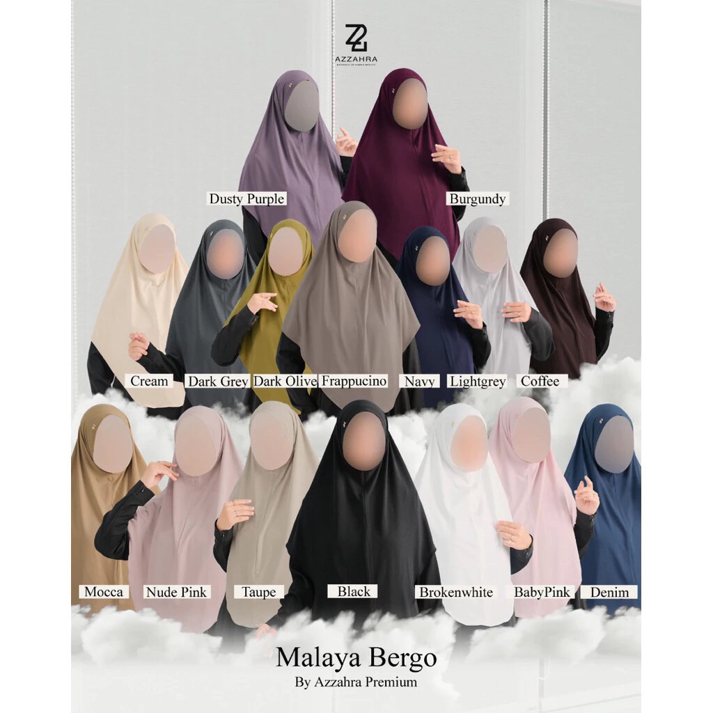 Bergo Malaya Ori By Azzahra