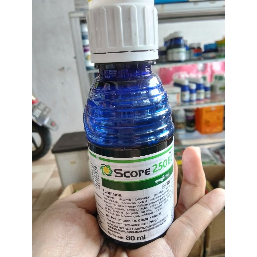 Fungisida SCORE 250EC 80Ml // pembasmi Jamur pada Tamanan sayuran, buah buahan , Padi