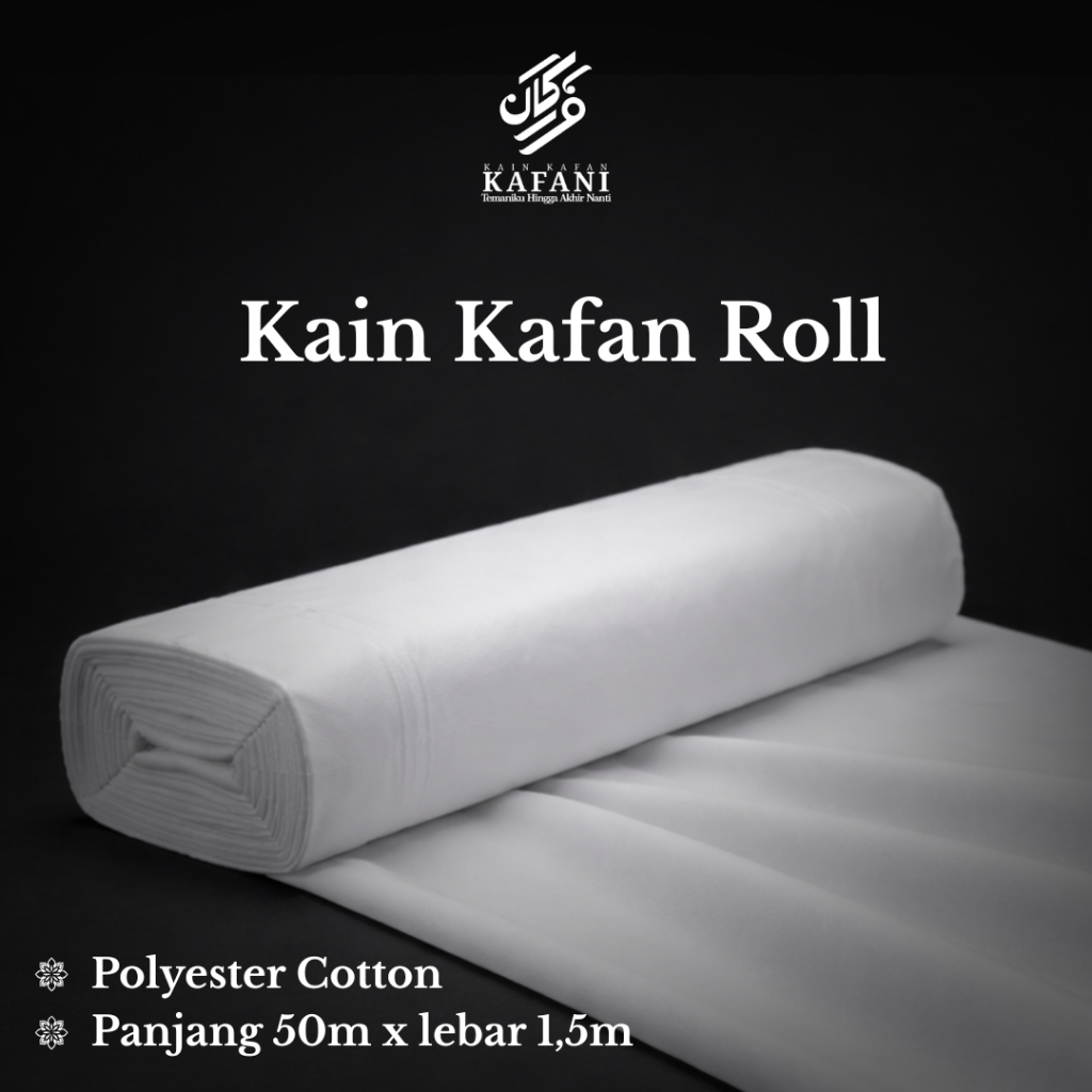 KAIN KAFAN KAFANI 1 ROLL BERKUALITAS POLYESTER COTTON PREMIUM