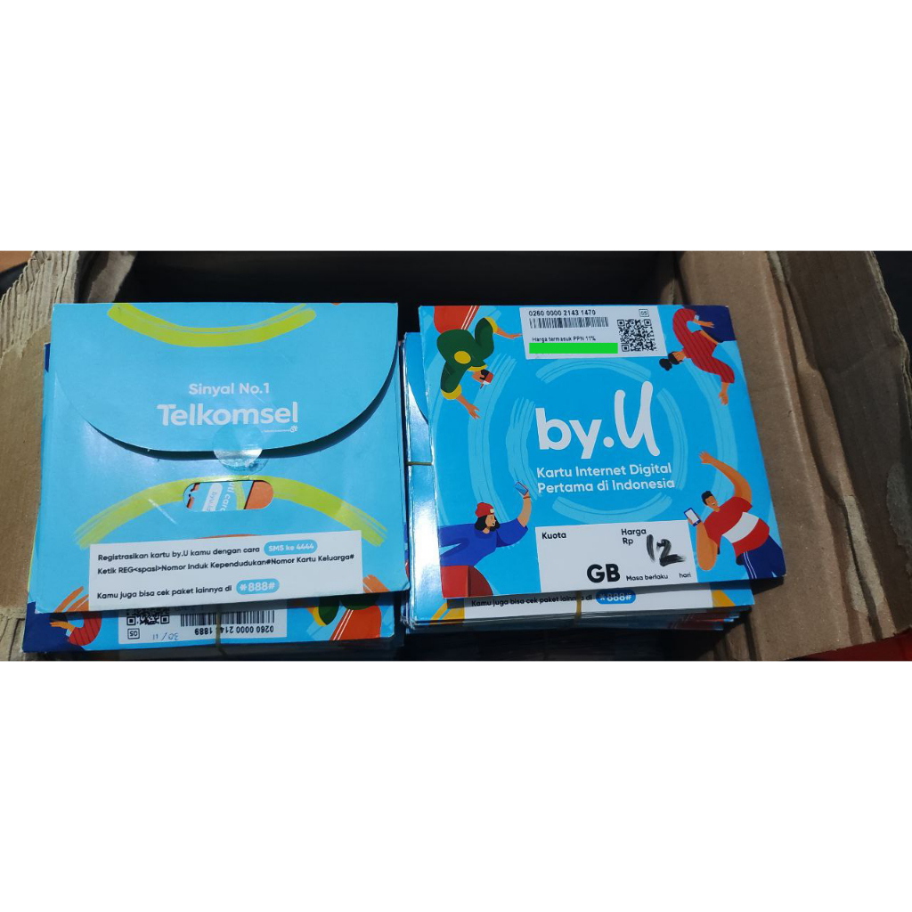 Kartu Perdana By.U Masa Aktif Selamanya Nasional Campur BekasFresh