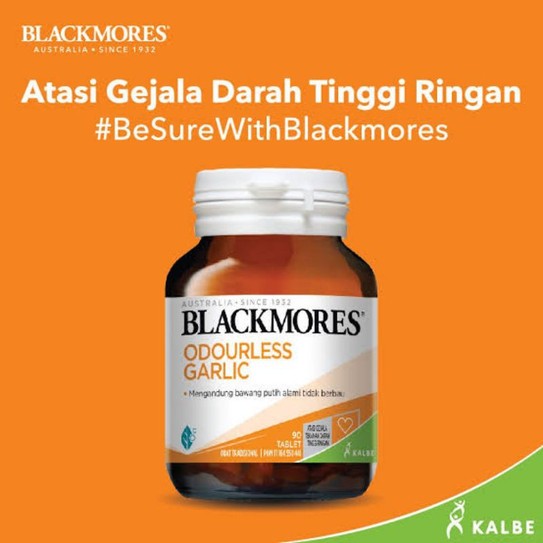 Blackmores Odourless Garlic 90 Tablet Suplemen untuk Atasi Darah Tinggi