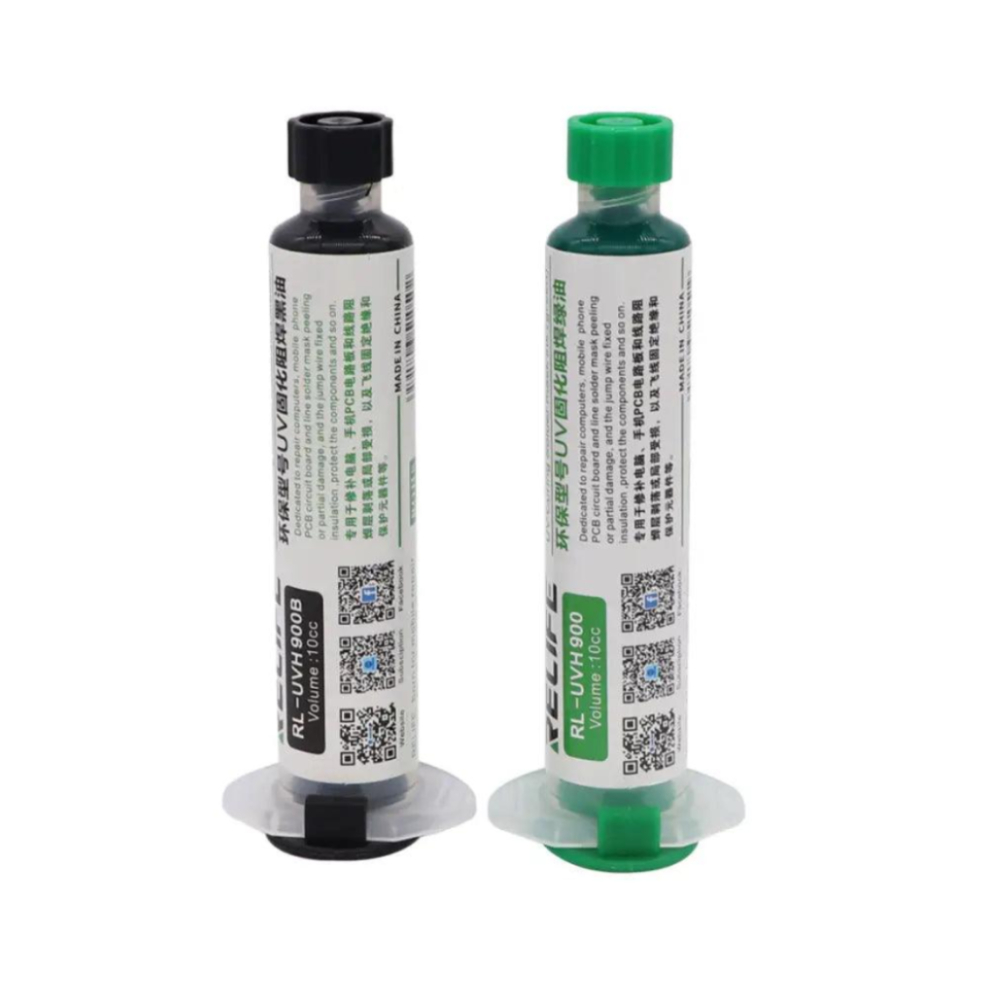 LEM JUMPER UV CAT PCB RELIFE RL-UVH900 / RL-UVH900B [10CC] GREEN / BLACK OIL FOR REPARING BOARD ORIG