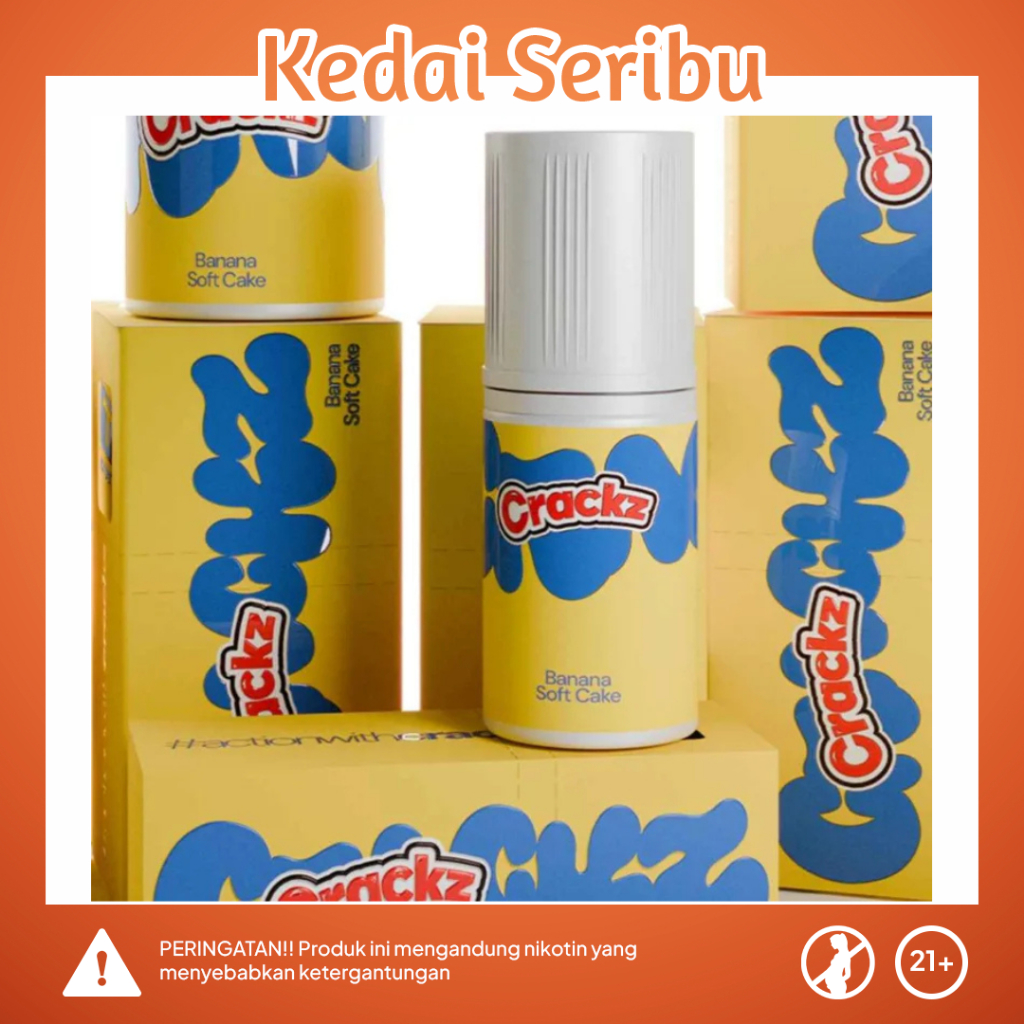 CRACKZ BANANA SOFTCAKE SERIES SALTNIC 30ML 100% ORIGINAL BY TETRA