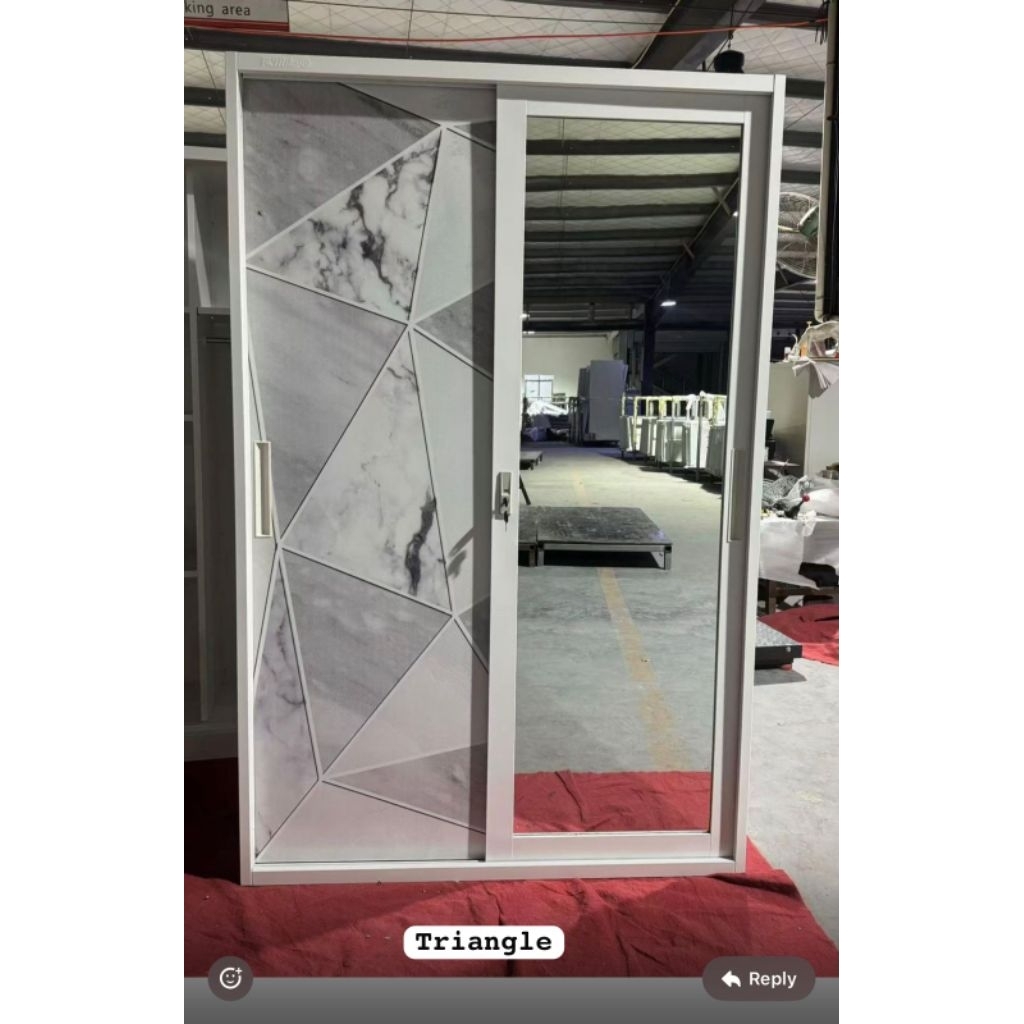 LEMARI BAJU / PAKAIAN BESI MIKA SLIDING 120 (KHUSUS MAKASSAR)