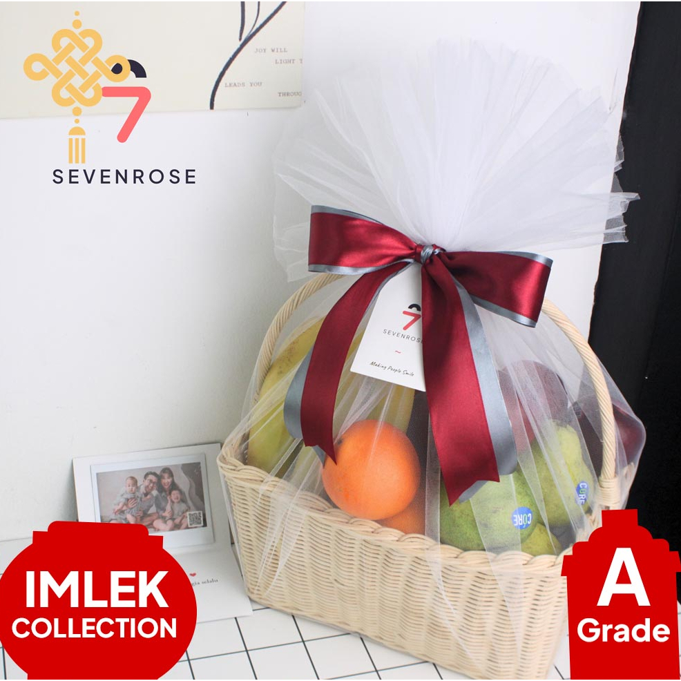 Hampers Buah Premium / Parcel Buah Segar Cantik / Parcel Buah Lamaran dan Untuk Rumah Sakit