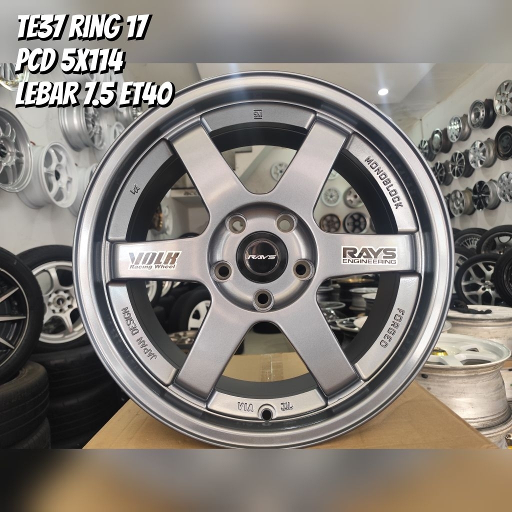 TE37 ring 17 5x114 baru