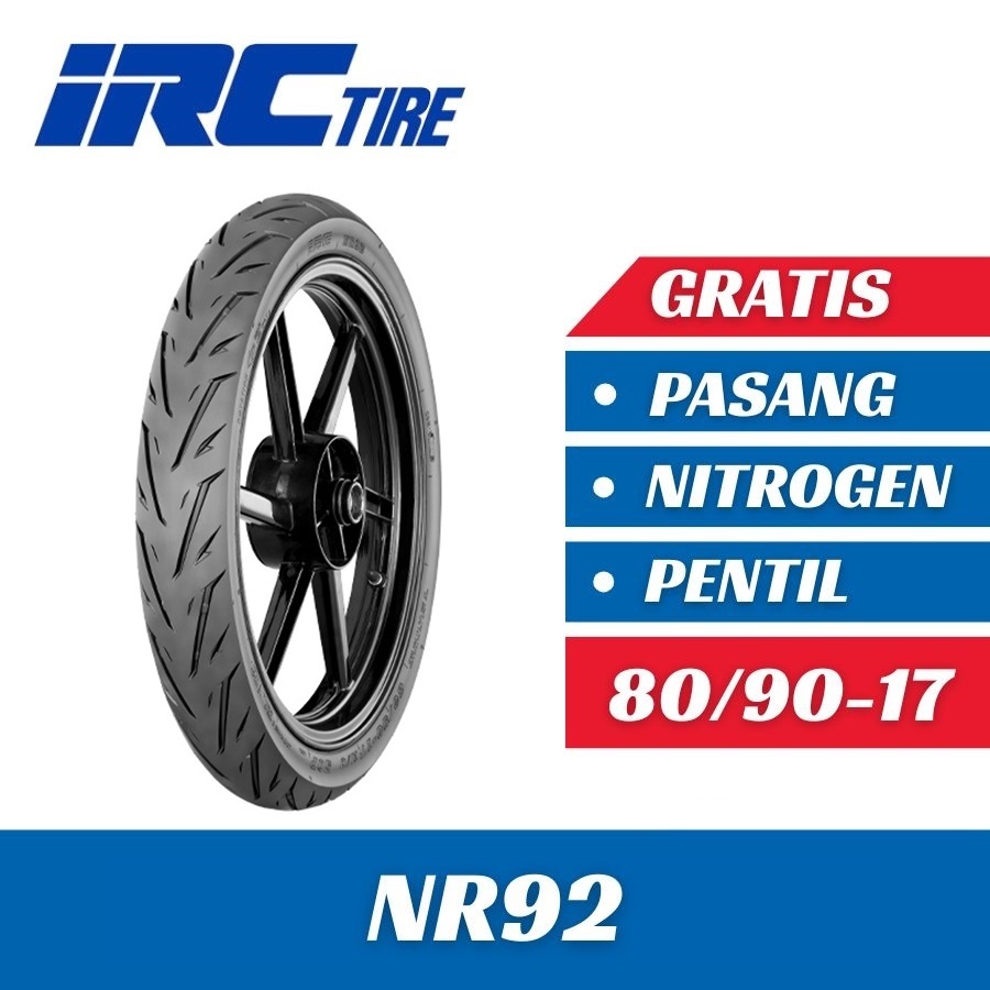 Ban Motor IRC NR92 80/90-17 Tubeless Ban Motor Supra Revo Karisma Vega Ring 17