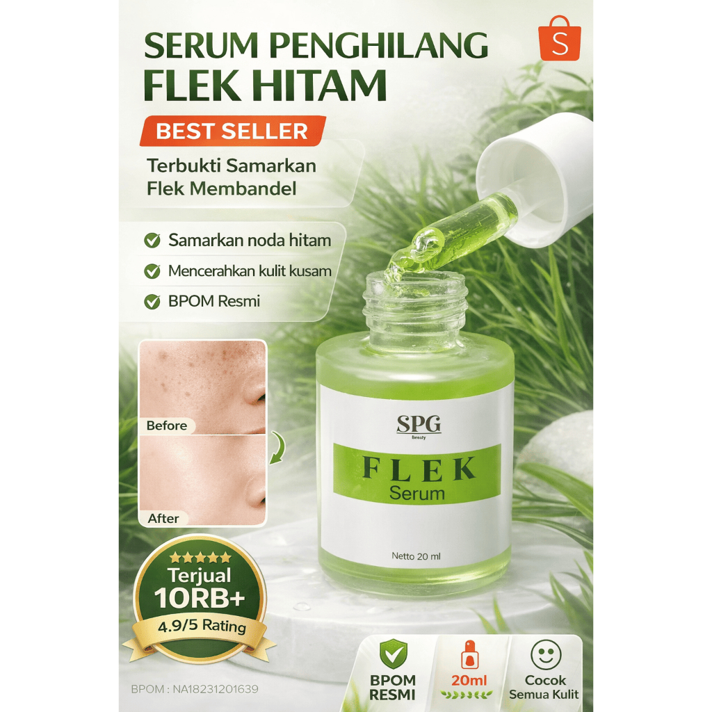 Serum SPG flek acne glowing 10ml 20ml Mencerah Kulit BPOM NA18231201639