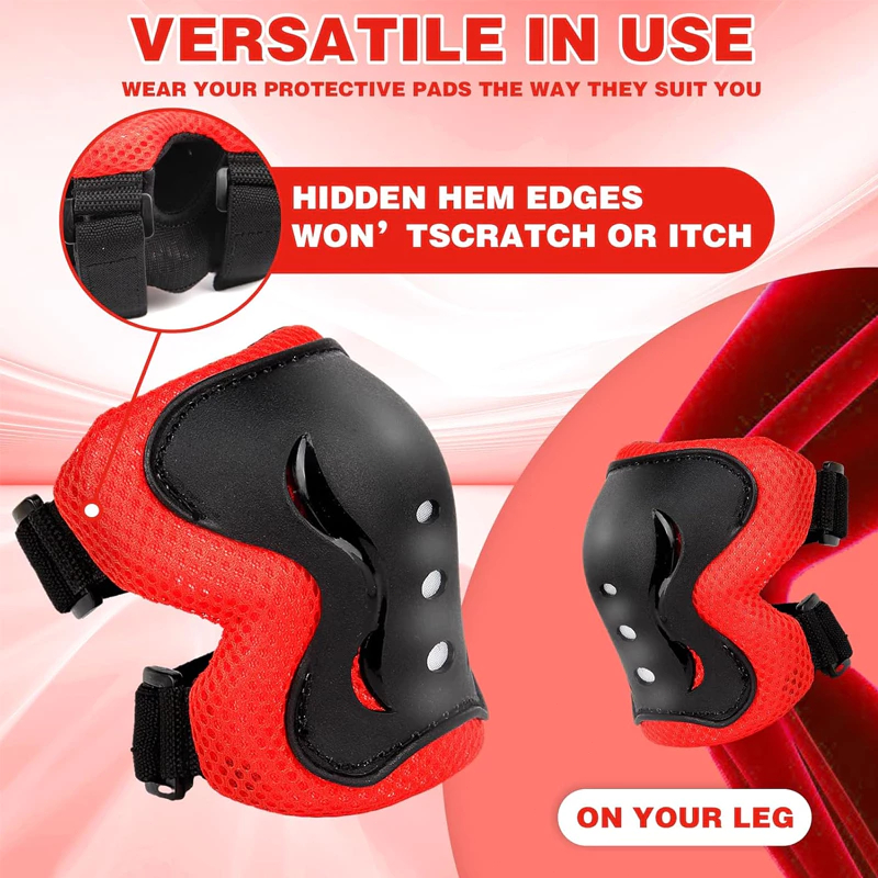 7Pcs Pelindung Lutut Sikut Sepatu Roda Anak / Ukuran Kepala 2-3-10 Tahun / Helm Anak Decker Sepatu