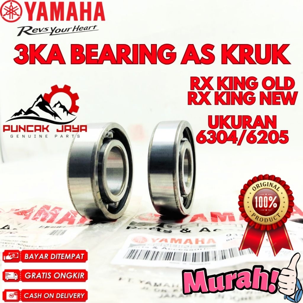 BEARING AS KRUK ORIGINAL YAMAHA KODE 3KA, BEARING AS KRUK RX KING NEW, BEARING AS KRUK RX KING OLD