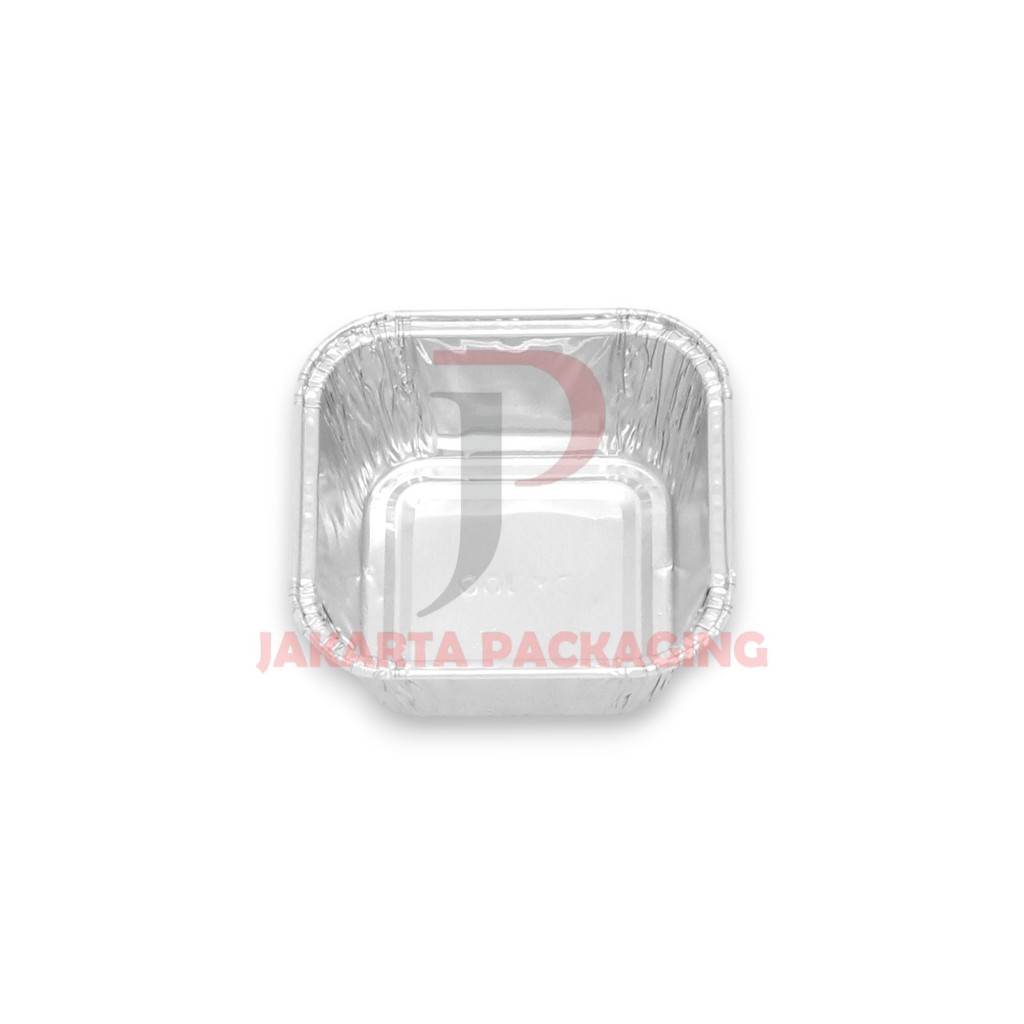 Aluminium Tray Persegi Kotak kecil Wadah Loyang Foil Tray Kotak kecil