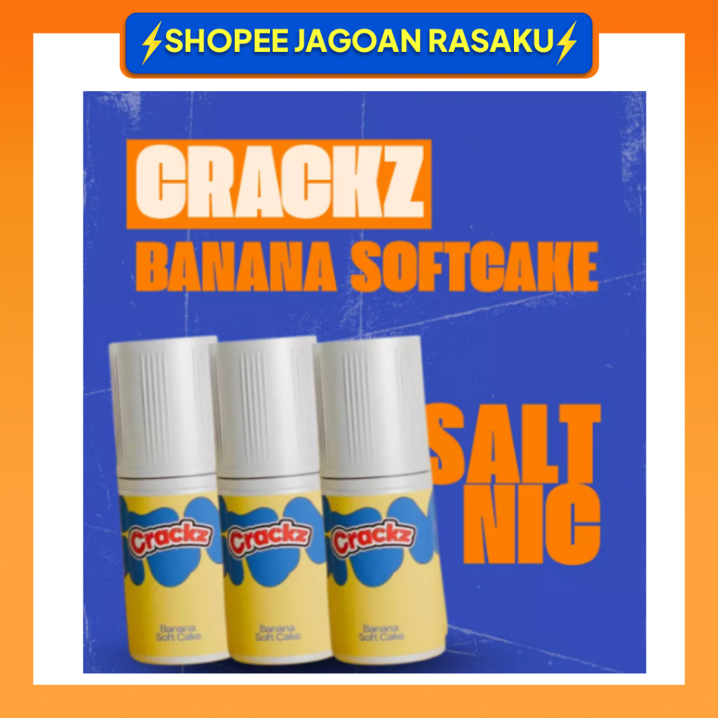 CRACKZ V7 BANANA SOFTCAKE SALTNIC SERIES 30ML 100% ORIGINAL BY TETRA