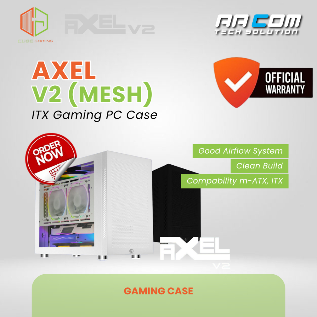 CASING CUBE GAMING AXEL V2.0 - MESH - TYPE C 3.1 - MINI CASE