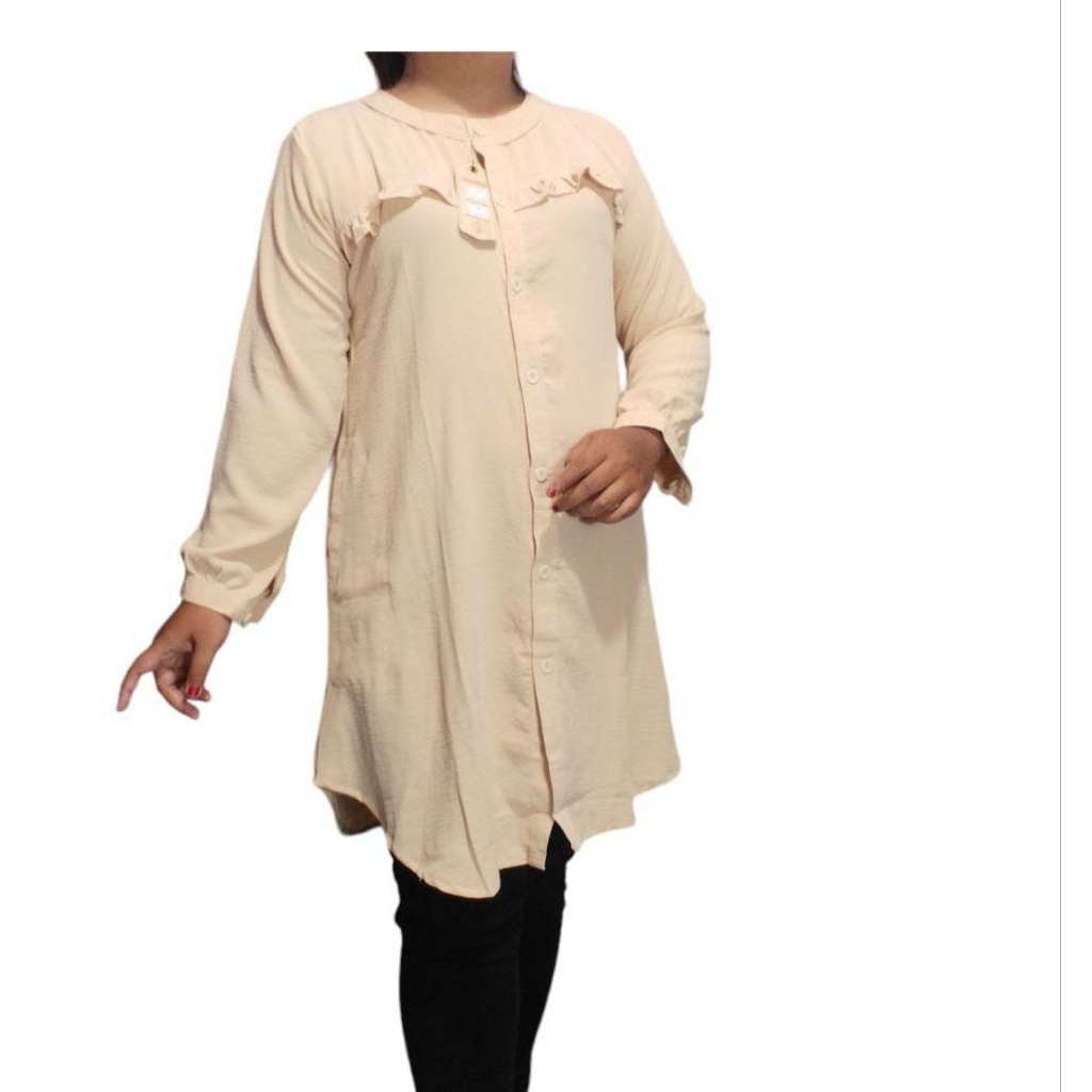 Jumbo Tunik Polos ld 120 cream