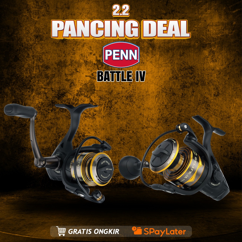 PENN Reel Pancing Spinning BATTLE IV 1000 - 10000 Hydro Armor Full Metal Body Sideplate Saltwater