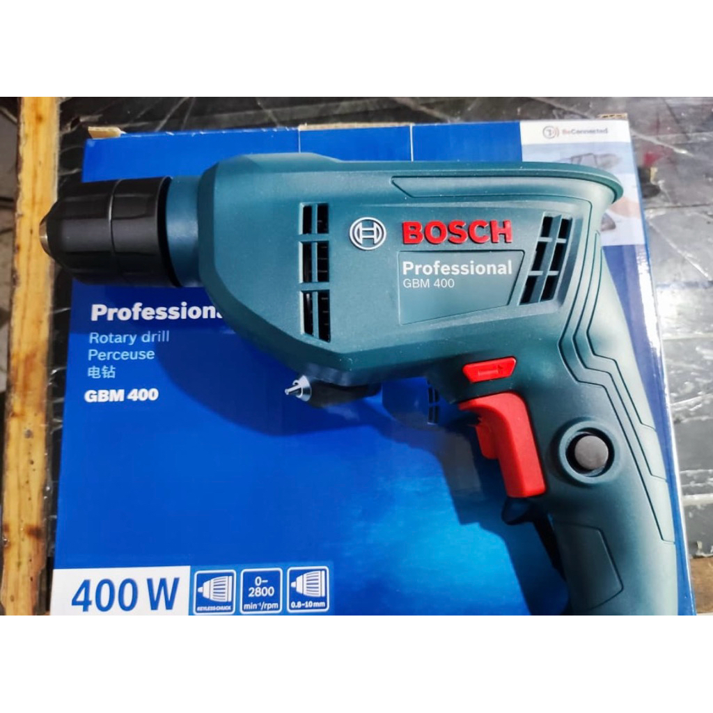 BOSCH GBM 400 MESIN BOR 10MM ORIGINAL GARANSI RESMI