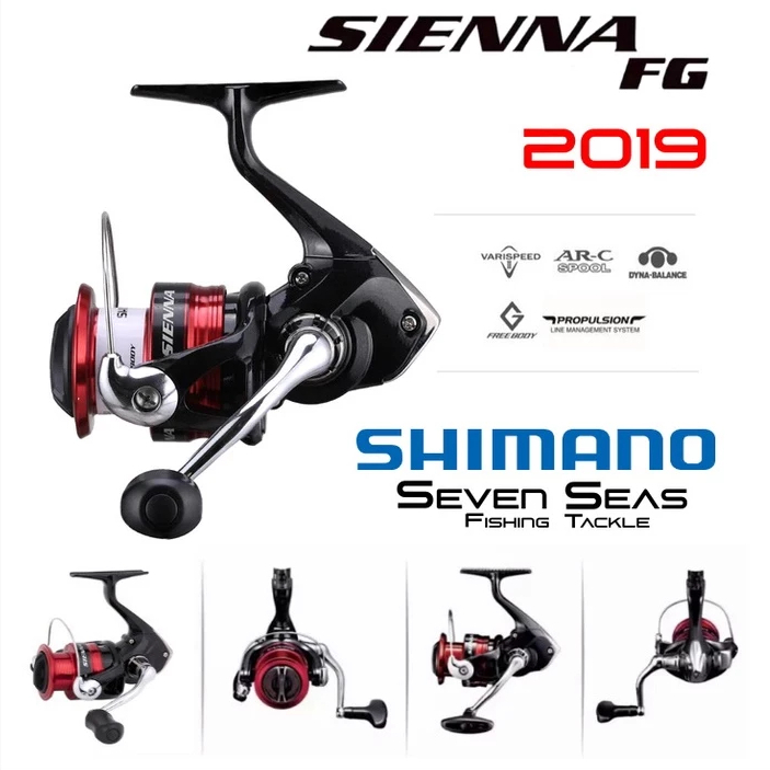 Reel Pancing Shimano SIENNA FG 500 1000 2000 NEW PRODUCT 2019