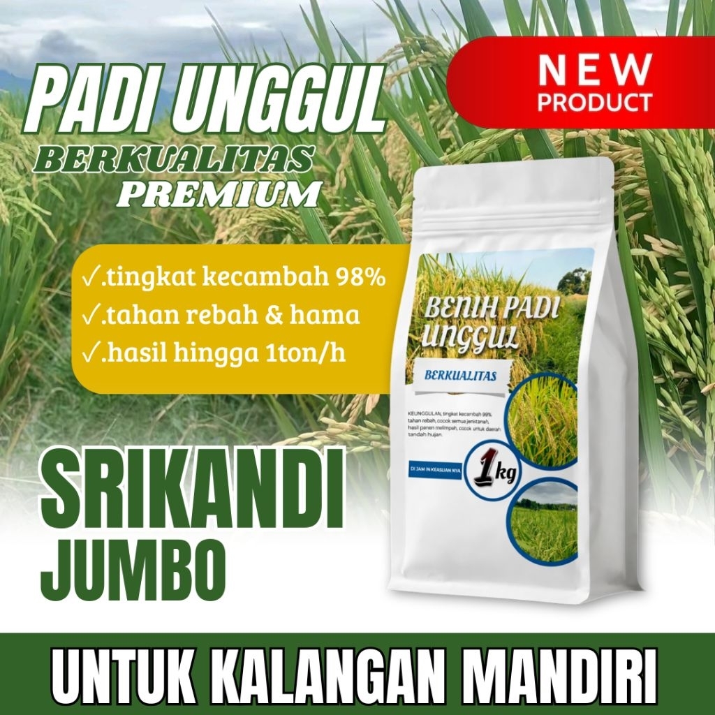 Benih padi unggul Srikandi jumbo 1kg original