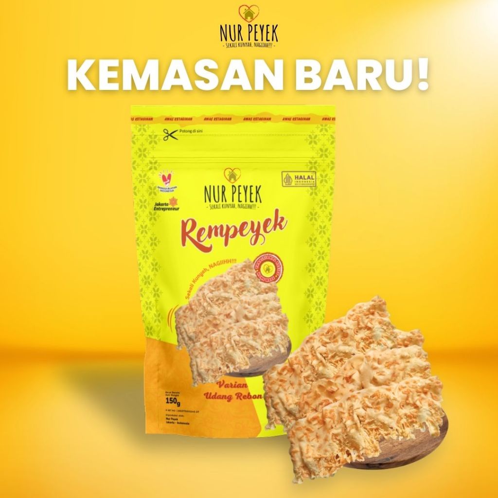 Peyek Ekonomis Nur Peyek Variant Udang Rebon - Udang Rebon