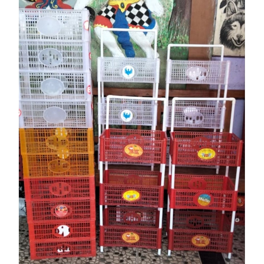 Rak Susun Bekas Buah Multifungsi