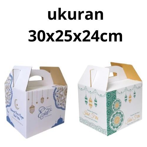 Box Jinjing Parsel Lebaran 30x25x24cm (Tenteng) Box Parcel box handle Kardus Parcel jinjing Parcel P