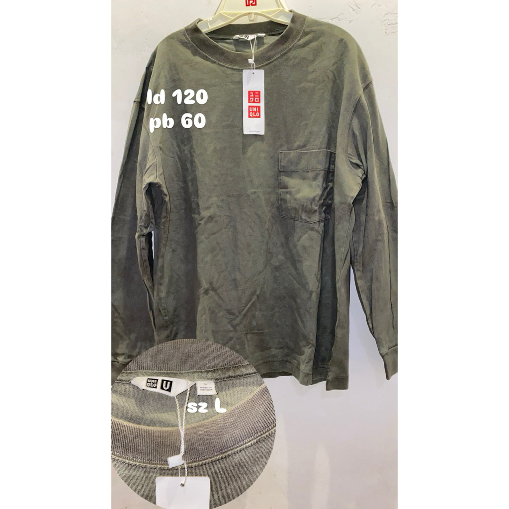 baju lengan panjang pria uniqlo