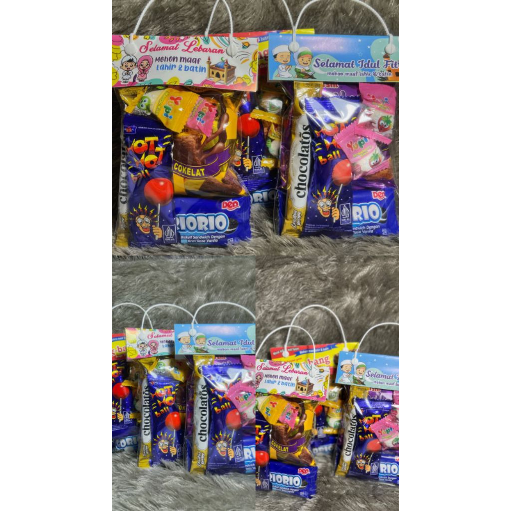 ISI 20PCS Tas Snack Idul Fitri Plastik Snack Amplop THR / Tas Plastik Snack Lebaran / Tas Snack Ulan