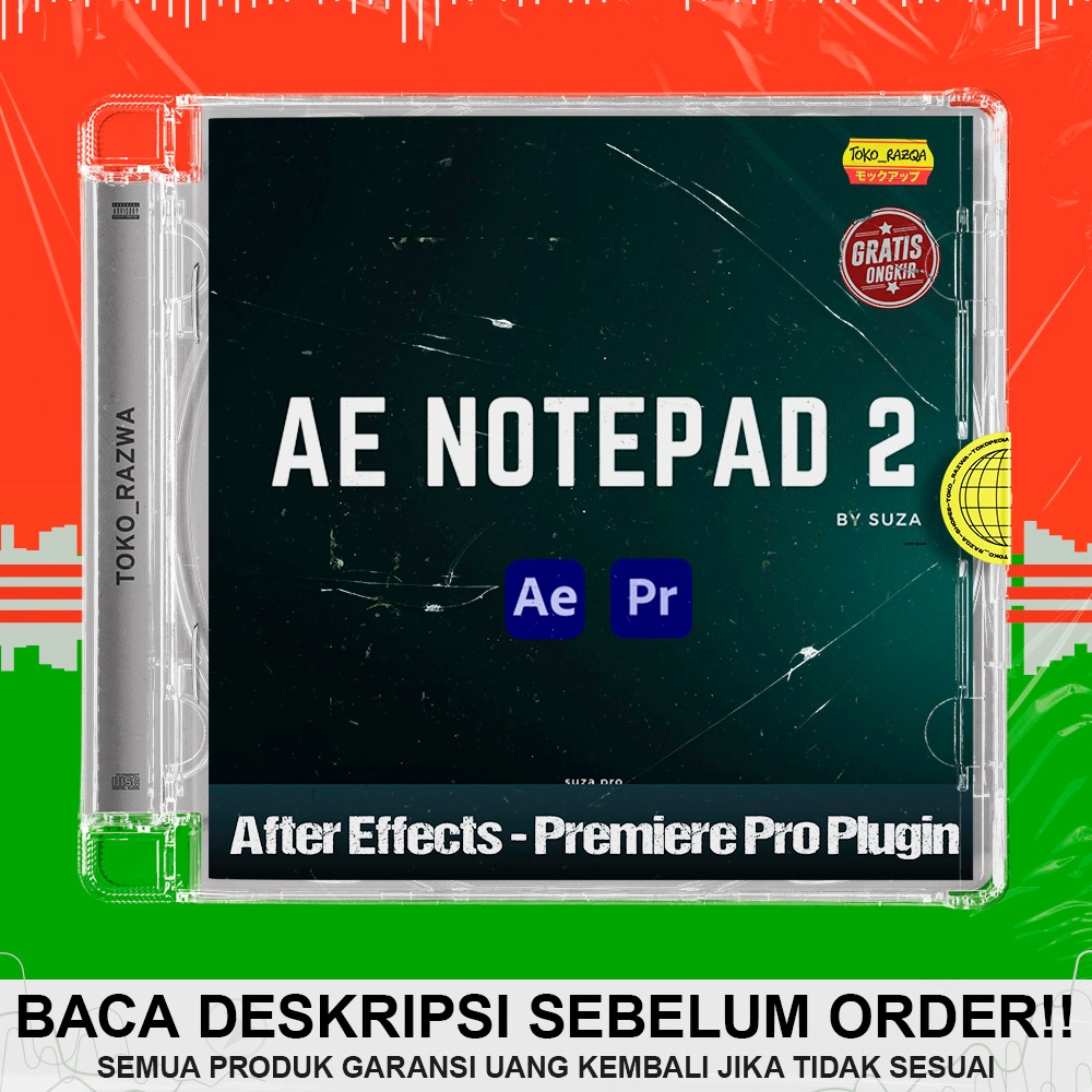 After Effects - Premiere Pro Plugin - AE Notepad 2 v2.1.2 - WIN MAC - 290126