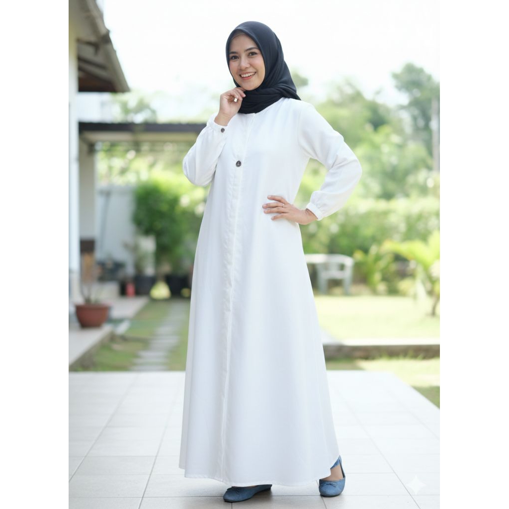 AISYAH gamis Custom bahan toyobo fodu