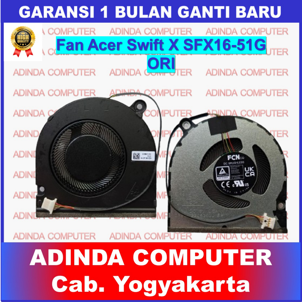 Kipas Fan Acer Swift X SFX16-51G Swift 3 SF316-51 FNKY N20C13 ORI
