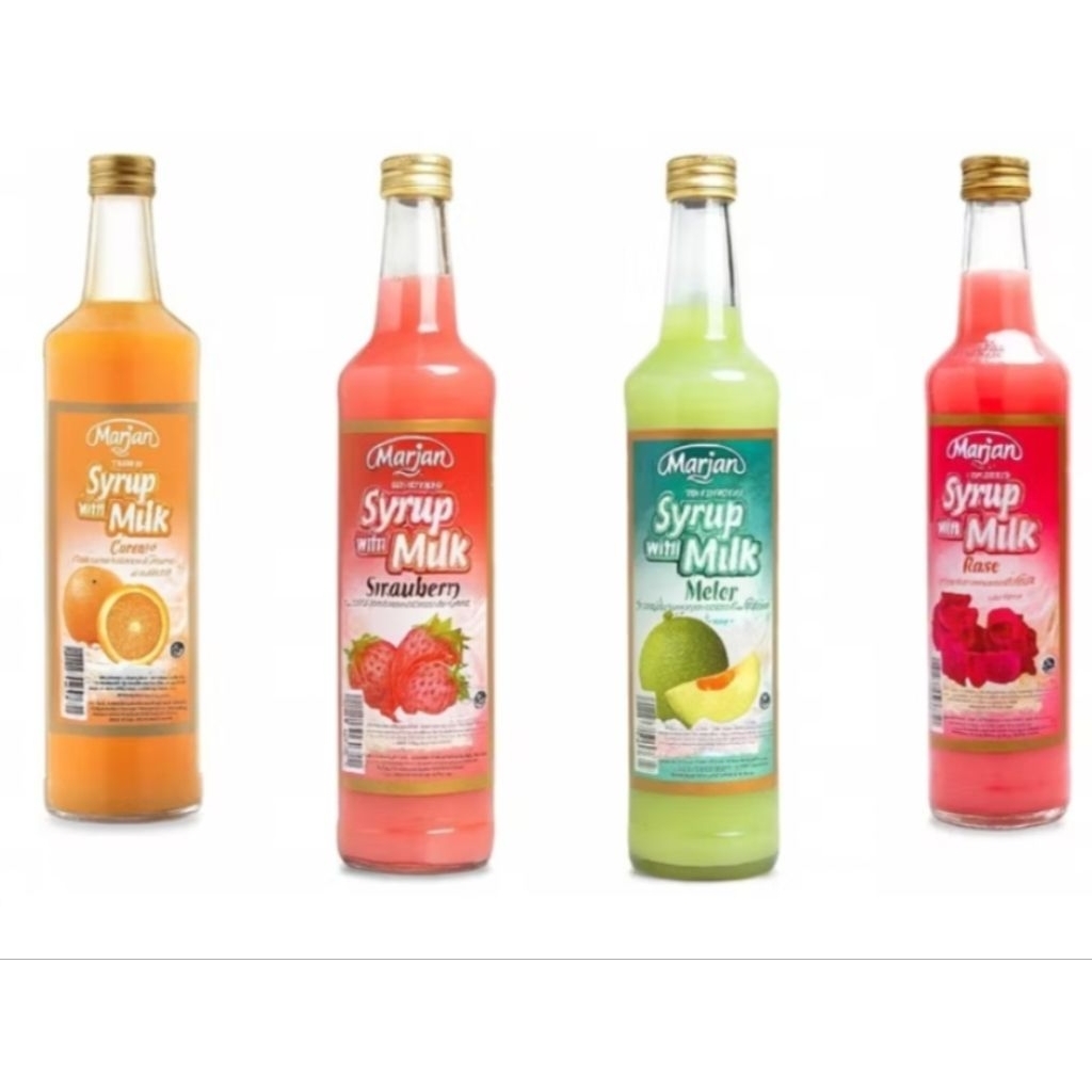 HALAL MARJAN SYRUP WITH MILK ALL VARIANT 460 ML
