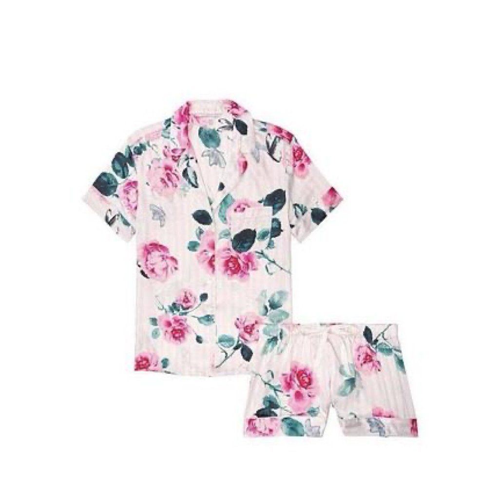 Pajamas Victoria’s Secret White Flower Short (BACA DESKRIPSI)