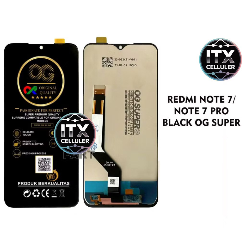 LCD TOUCHSCREEN REDMI 7 / 7 PRO BLACK OG SUPER