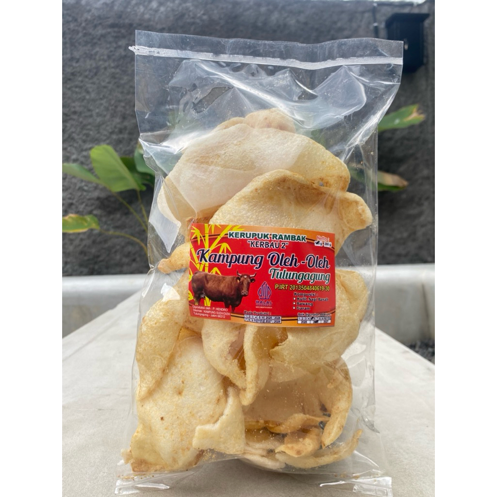 RAMBAK KERBAU OLEH-OLEH CAMILAN KHAS ASLI TULUNGAGUNG / RAMBAK SUPER KERING / KERUPUK RAMBAK