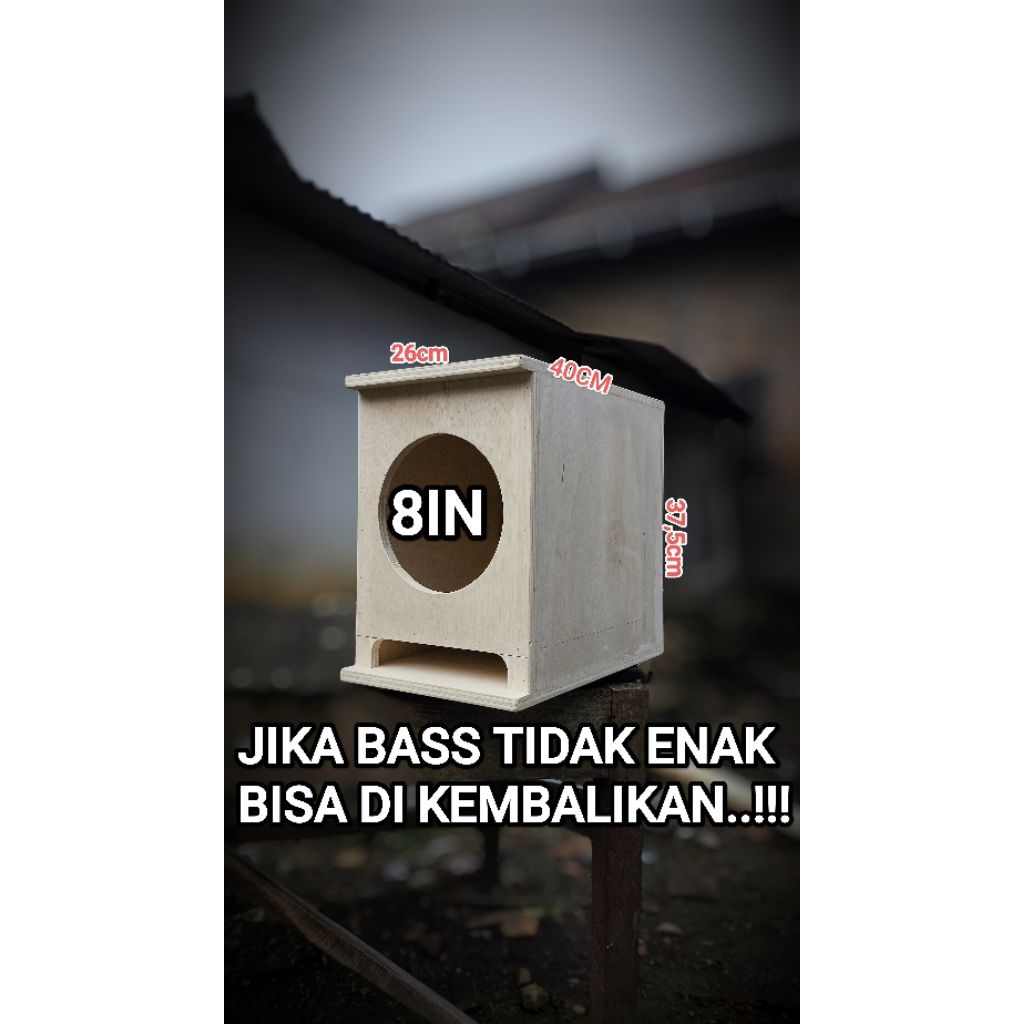 bok subwofer 8in kotak subwoofer 8in
