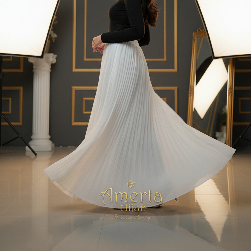 Rok Plisket ceruty babydoll Premium Heavy Sifon Exlusive / Pleated Skirt ceruti