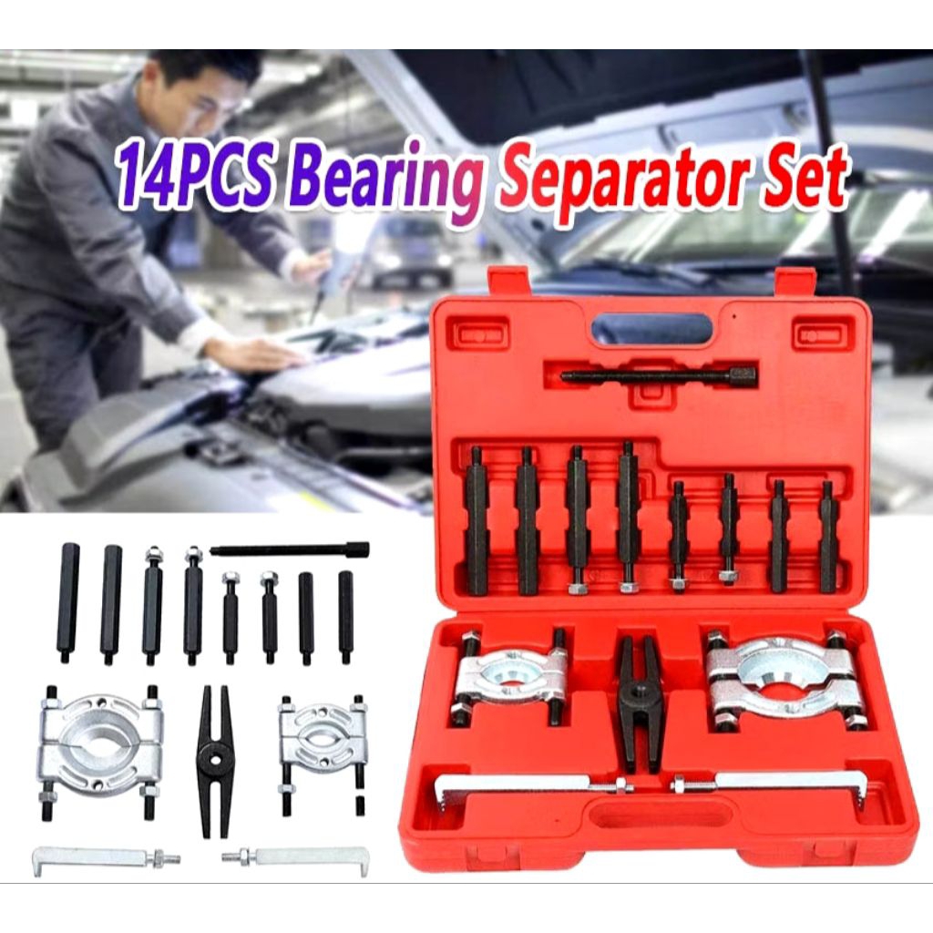 Treker Bearing Separator Set 14 Pcs Alat Pelepas Penarik Laher Bering Lahar Kruk As Motor
