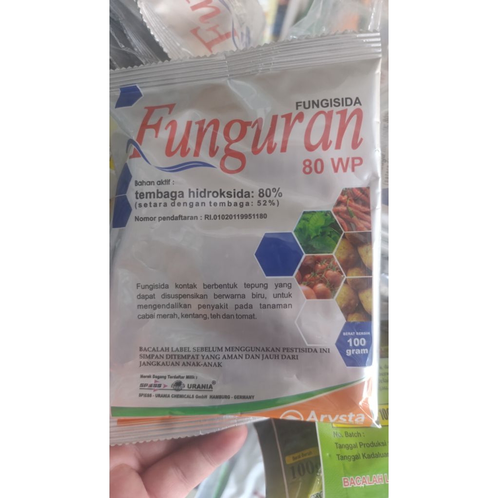 Fungisida Fungran Bahan Aktif Tembaga 80WP 100gr
