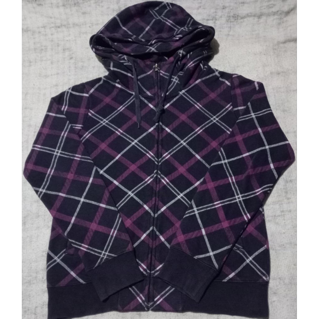 Zipp Hoodie Union Bay Tartan Block Tech